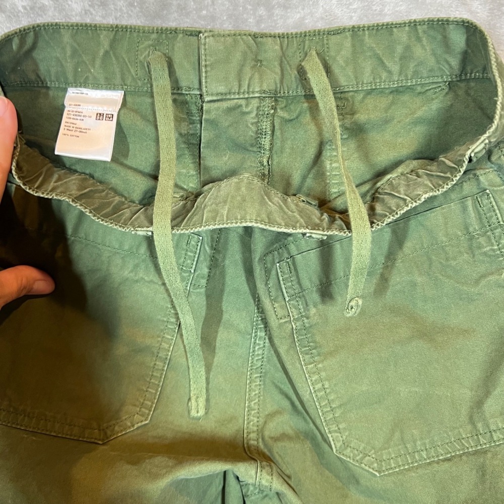 Uniqlo Pants Women's 27-30 Green Utility Army Casual Granola Girl Teacher - Picture 11 of 11